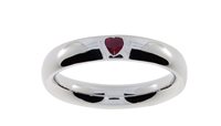 Anello Damiani Cuore Mio in Oro bianco Rubino 20069159 - 20069159
